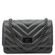 CHANEL Reissue Chevron Leather Wallet On Chain Black