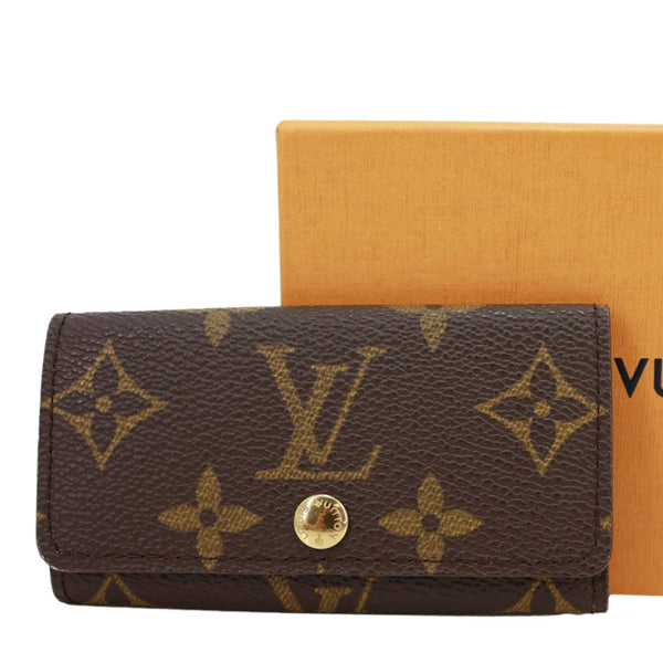 LOUIS VUITTON Multicles Monogram Canvas 4 Key Holder Brown