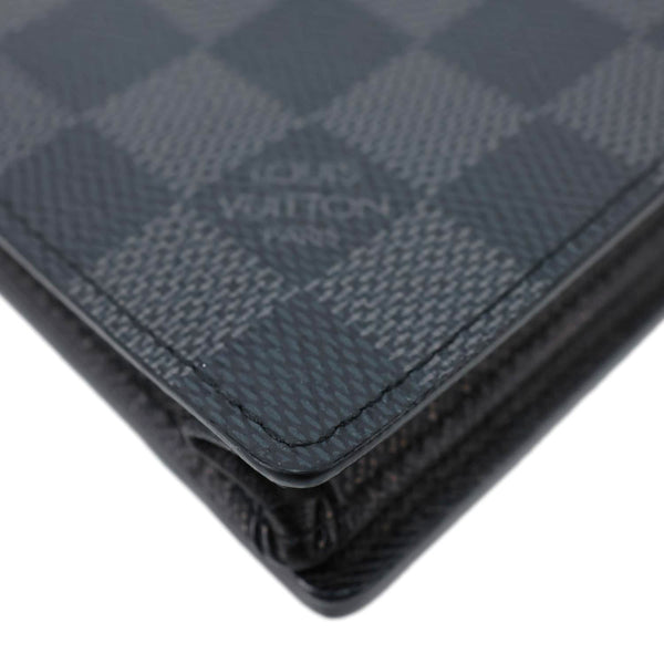 LOUIS VUITTON Brazza Damier Graphite Bifold Wallet Black