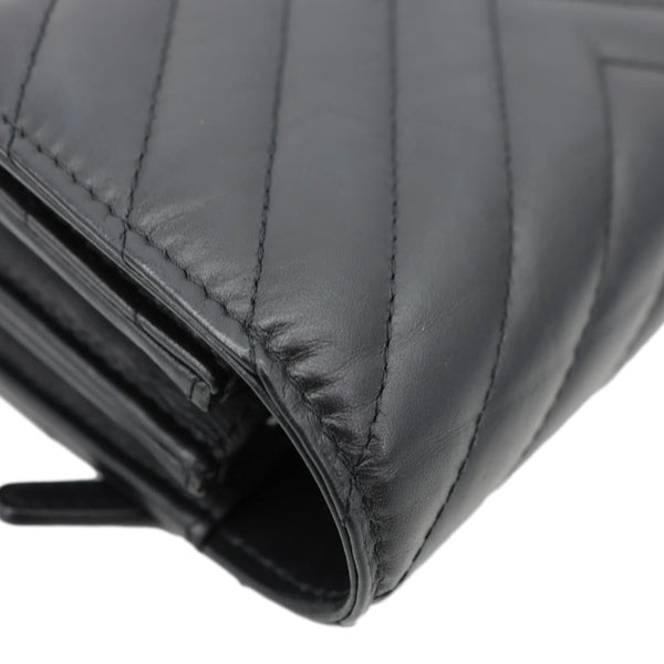 CHANEL Reissue Chevron Leather Wallet On Chain Black