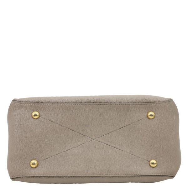 LOUIS VUITTON Maida Monogram Empreinte Leather Hobo Shoulder Bag Beige