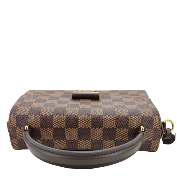 LOUIS VUITTON Croisette Damier Ebene Crossbody Bag Brown