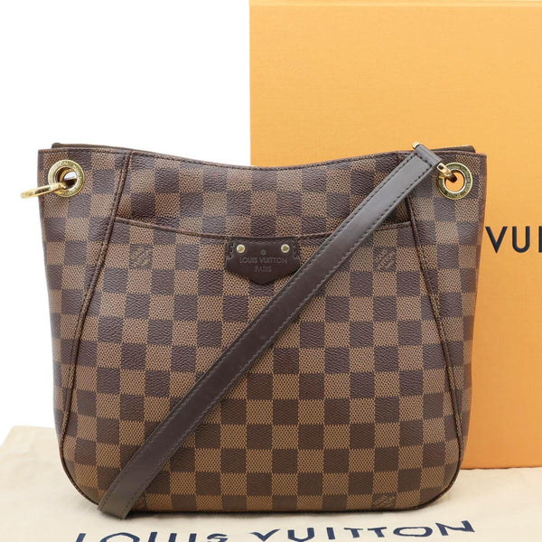 LOUIS VUITTON South Bank Besace Damier Ebene Crossbody Bag Brown