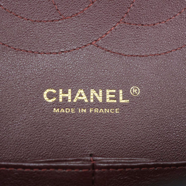 CHANEL Classic Double Flap Jumbo Quilted Caviar Leather Shoulder Bag Black