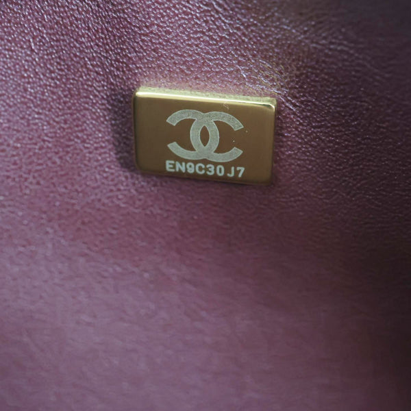 CHANEL Classic Double Flap Jumbo Quilted Caviar Leather Shoulder Bag Black