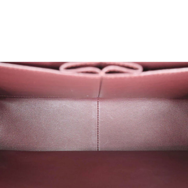 CHANEL Classic Double Flap Jumbo Quilted Caviar Leather Shoulder Bag Black