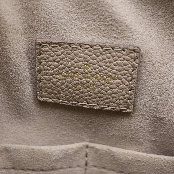 LOUIS VUITTON Maida Monogram Empreinte Leather Hobo Shoulder Bag Beige