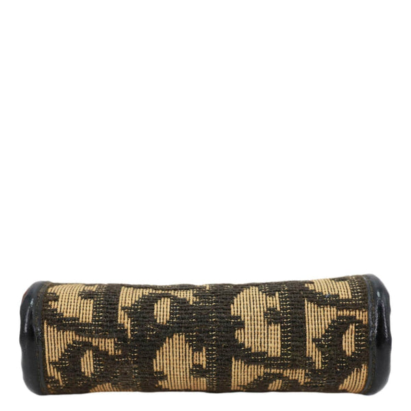 CHRISTIAN DIOR Vintage Trotter Monogram jacquard Canvas Coin Purse Beige