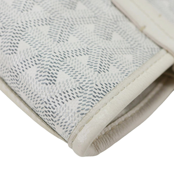 GOYARD Anjou Mini Canvas Tote Shoulder Bag White