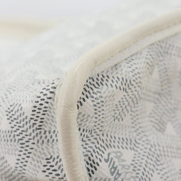 GOYARD Anjou Mini Canvas Tote Shoulder Bag White