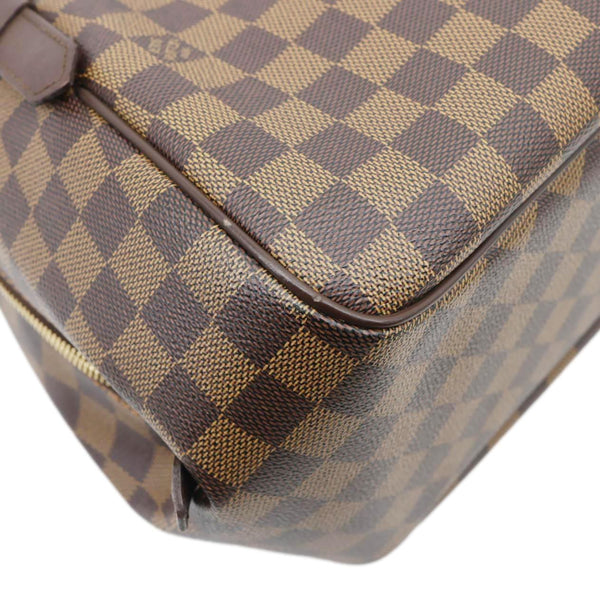 LOUIS VUITTON Belem MM Damier Ebene Shoulder Bag Brown