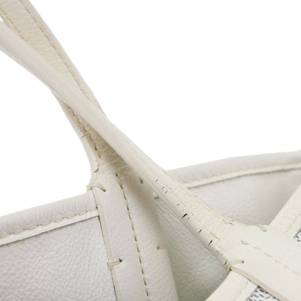GOYARD Anjou Mini Canvas Tote Shoulder Bag White