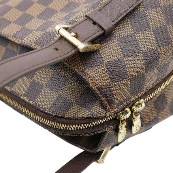 LOUIS VUITTON Belem MM Damier Ebene Shoulder Bag Brown