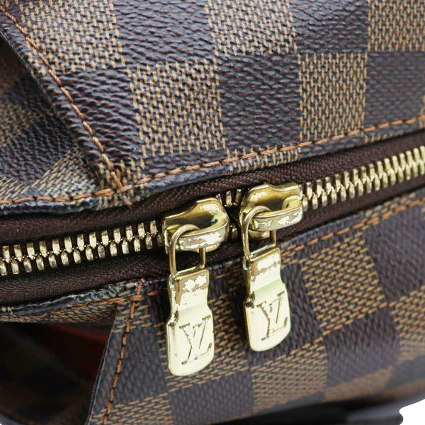 LOUIS VUITTON Belem MM Damier Ebene Shoulder Bag Brown