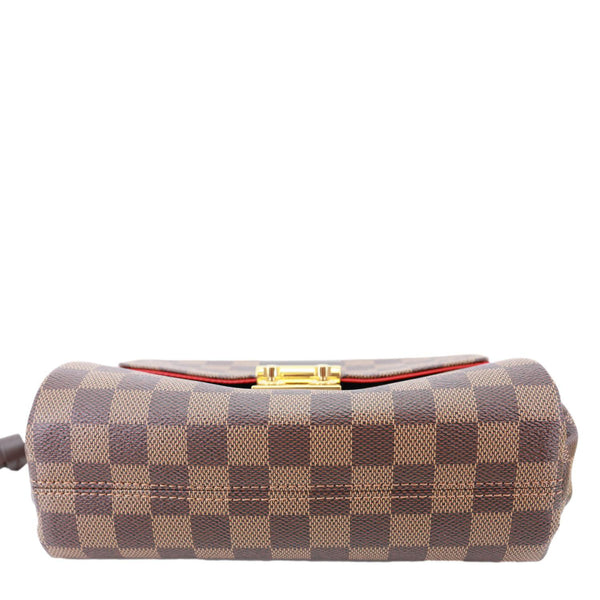 LOUIS VUITTON Croisette Damier Ebene Crossbody Bag Brown