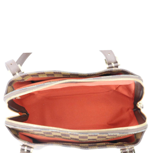 LOUIS VUITTON Belem MM Damier Ebene Shoulder Bag Brown