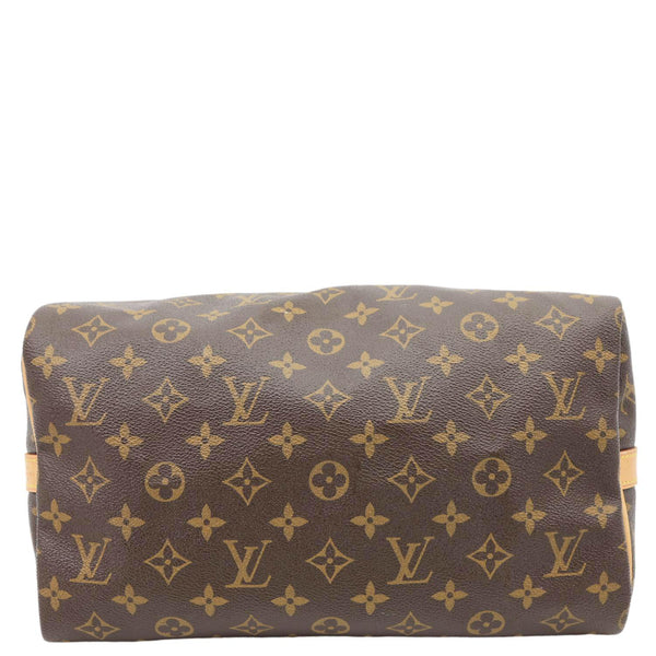 LOUIS VUITTON Speedy 30 Monogram Canvas Shoulder Bag Brown