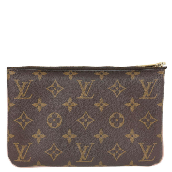 LOUIS VUITTON Blooming Flowers Pochette Monogram Canvas Chain Crossbody Bag Brown
