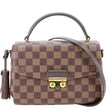 LOUIS VUITTON Croisette Damier Ebene Crossbody Bag Brown