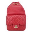 CHANEL In Seoul Small Quilted Lambskin Backpack Bag Red