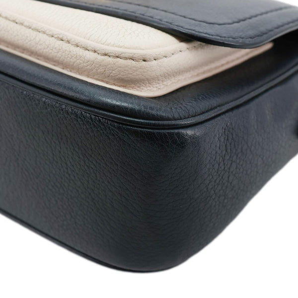 LOUIS VUITTON Lockme Tender Calfskin Leather Chain Shoulder Bag Black