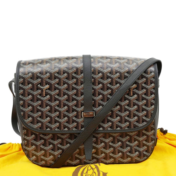GOYARD Belvedere MM Canvas Messenger Bag Black