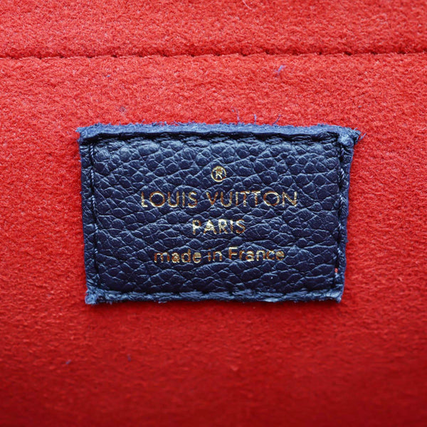 LOUIS VUITTON Saint Sulpice PM Empreinte Leather Crossbody Bag Navy Blue