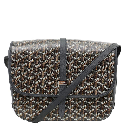 GOYARD Belvedere MM Canvas Messenger Bag Black