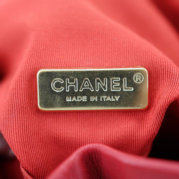 CHANEL In Seoul Small Quilted Lambskin Backpack Bag Red