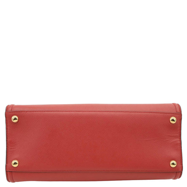 PRADA Saffiano Leather Tote Bag Red
