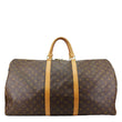 LOUIS VUITTON Keepall 55  Monogram Canvas Travel Bag Brown