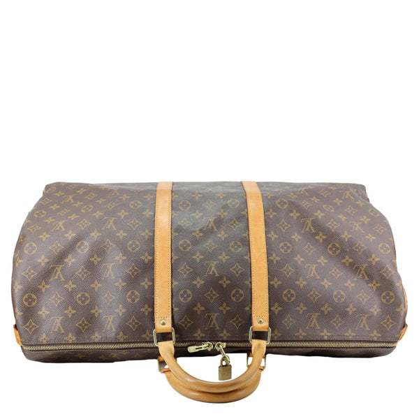 LOUIS VUITTON Keepall 55  Monogram Canvas Travel Bag Brown