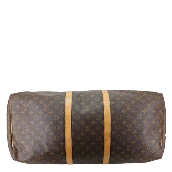 LOUIS VUITTON Keepall 55  Monogram Canvas Travel Bag Brown