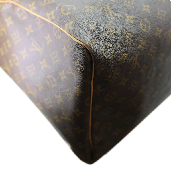 LOUIS VUITTON Keepall 55  Monogram Canvas Travel Bag Brown