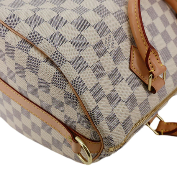 LOUIS VUITTON Speedy 30 Bandouliere Monogram Empreinte Leather Shoulder Bag White