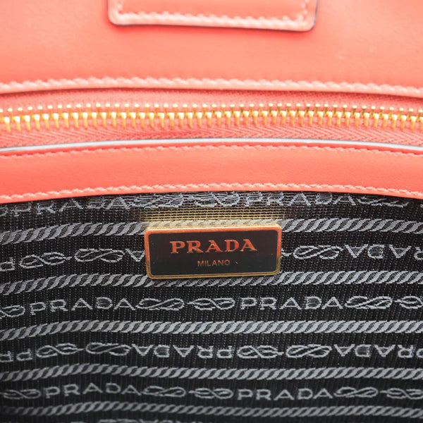 PRADA Saffiano Leather Tote Bag Red
