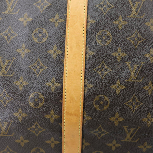 LOUIS VUITTON Keepall 55  Monogram Canvas Travel Bag Brown