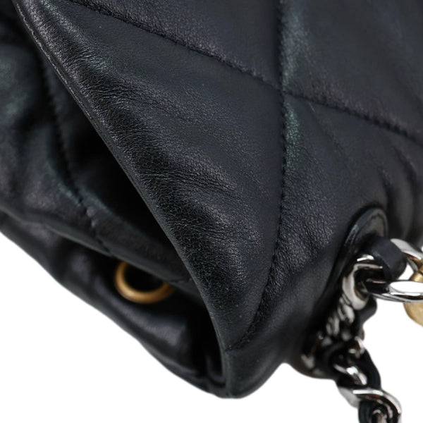 CHANEL 19 Quilted Lambskin Leather Backpack Black