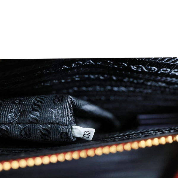 PRADA Saffiano Leather Tote Bag Red