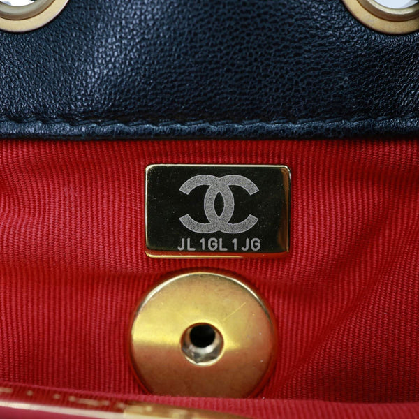 CHANEL 19 Quilted Lambskin Leather Backpack Black