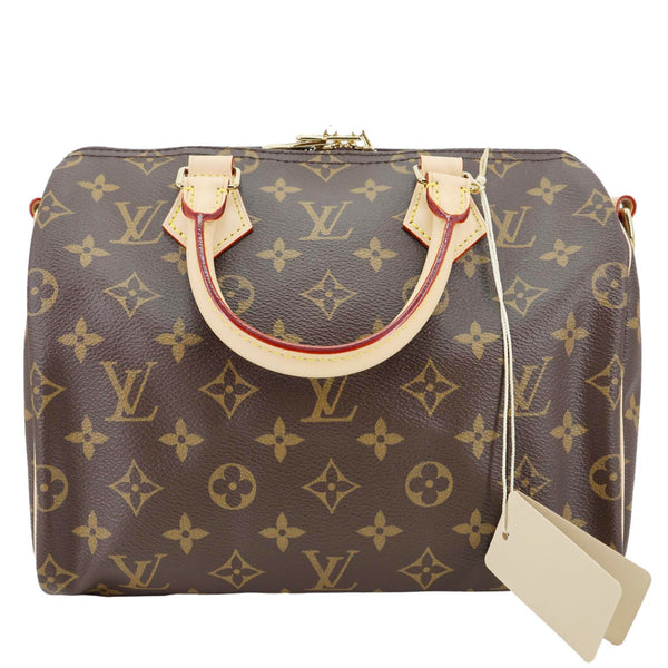 LOUIS VUITTON Speedy 25 Bandouliere Monogram Canvas Shoulder Bag Brown