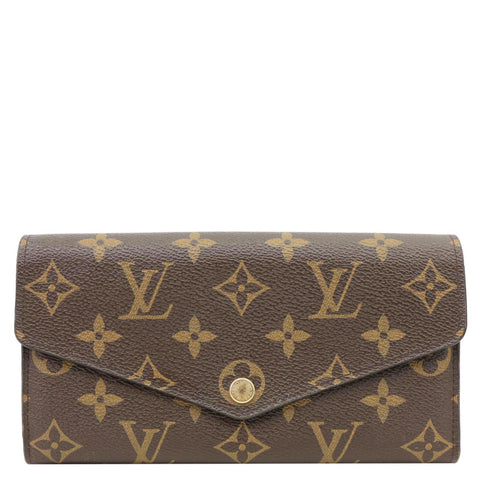 LOUIS VUITTON Sarah Monogram Canvas Wallet Red