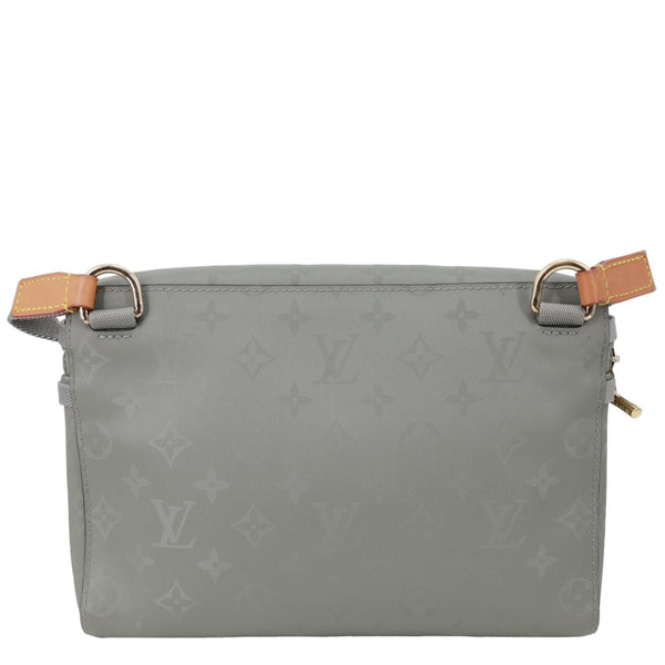 LOUIS VUITTON Titanium Monogram Canvas Messenger Bag Grey