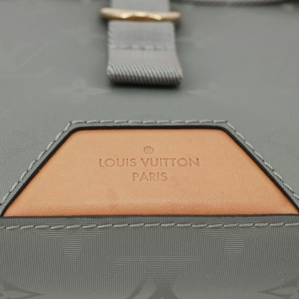 LOUIS VUITTON Titanium Monogram Canvas Messenger Bag Grey