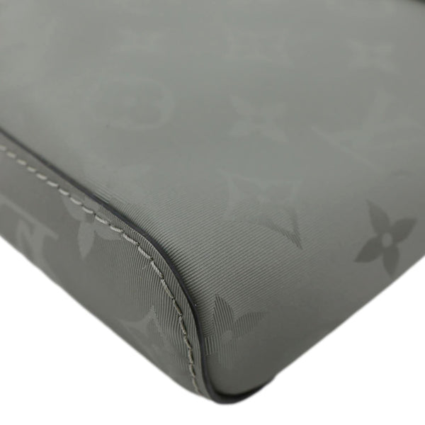 LOUIS VUITTON Titanium Monogram Canvas Messenger Bag Grey
