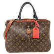 LOUIS VUITTON Millefeuille Monogram Canvas Shoulder Bag Red