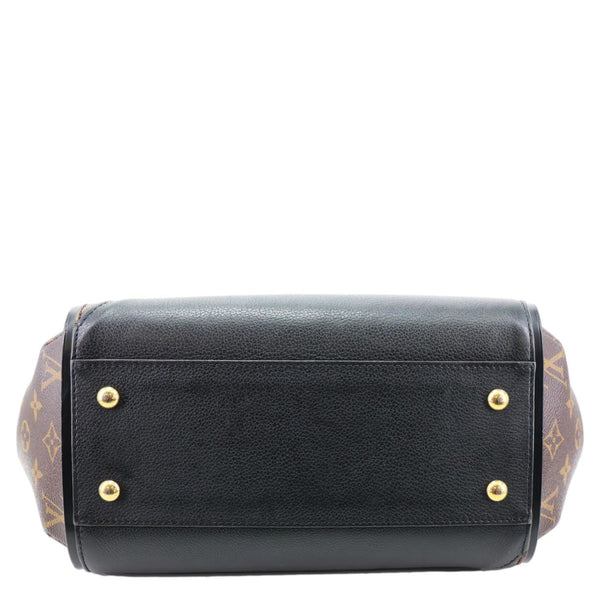 LOUIS VUITTON Kimono Monogram Canvas Leather Tote Bag Black
