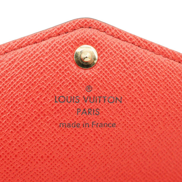 LOUIS VUITTON Sarah Monogram Canvas Wallet Red