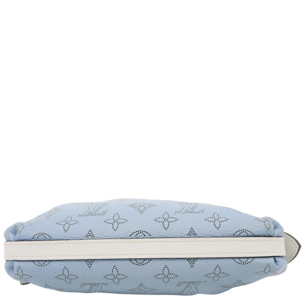 LOUIS VUITTON Scala Mini Monogram Mahina Perforated Leather Pouch Light Blue