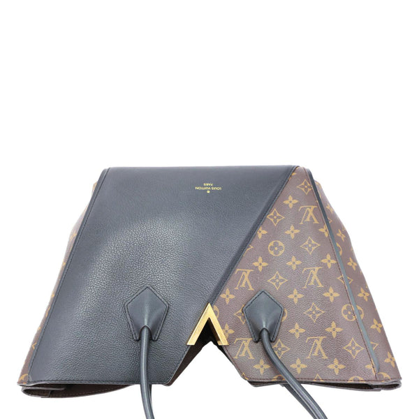 LOUIS VUITTON Kimono Monogram Canvas Leather Tote Bag Black